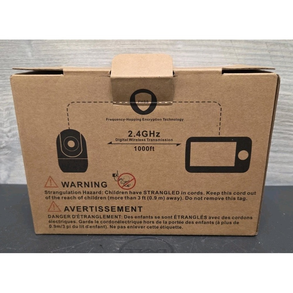 HelloBaby HB6550 Digital Wireless Baby Monitor 5" LCD 2.4GHz Camera Portable E8 - Picture 2 of 4